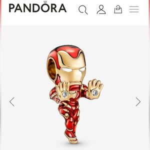 Pandora Marvel The Avengers Iron Man Charm